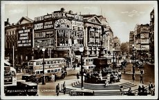 画像1: イギリス 1951年 31 JLY 1951 消印・切手あり アンティークポストカード PICCADILLY CIRCUS, LONDON. ピカデリーサーカス ロンドン (1)