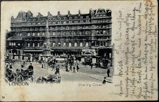 画像1: イギリス 1904年 MAY 12 1904 消印・切手あり アンティークポストカード LONDON Charing Cross ロンドン (1)