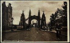 画像1: イギリス 1919年 12 MAY 19 消印・切手あり アンティークポストカード Hammersmith Bridge ハマースミス橋 (1)