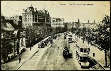 画像1: イギリス 1912年 JY 11 12 消印・切手あり アンティークポストカード London The Thames Embankment (1)