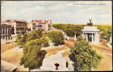 画像1: イギリス 1951年 消印あり アンティークポストカード HYDE PARK CORNER, LONDON (1)