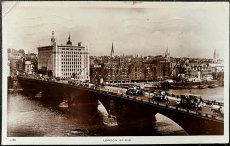 画像1: イギリス 消印・切手あり アンティークポストカード LONDON BRIDGE (1)