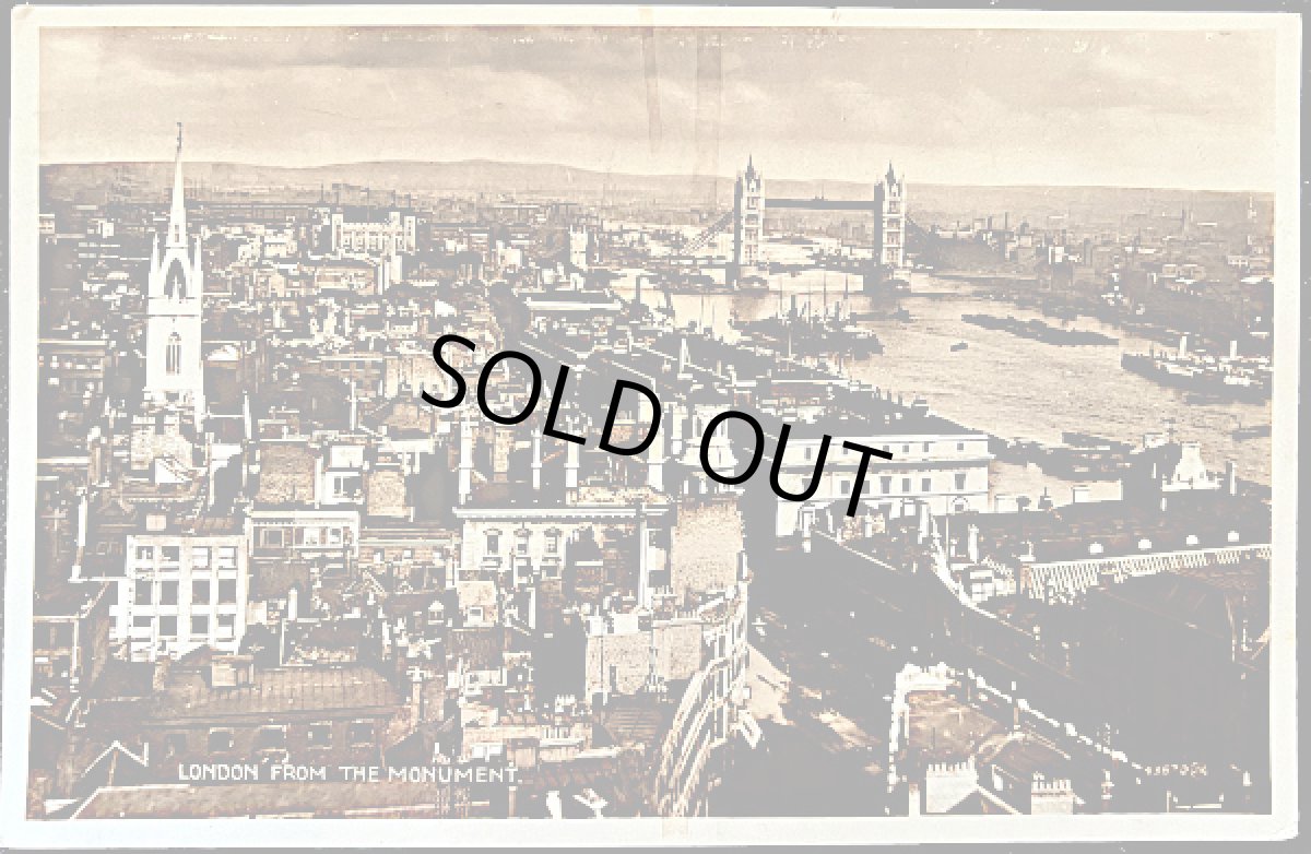 画像1: イギリス 消印・切手あり アンティークポストカード LONDON FROM THE MONUMENT (1)