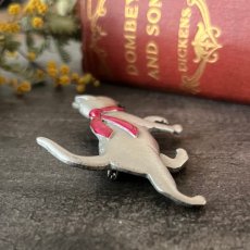 画像6: JJブランド ピンクのスカーフを巻いた猫ヴィンテージブローチ　ねこアクセサリー(Jonette Jewelry Co)ジェイジェイ (6)