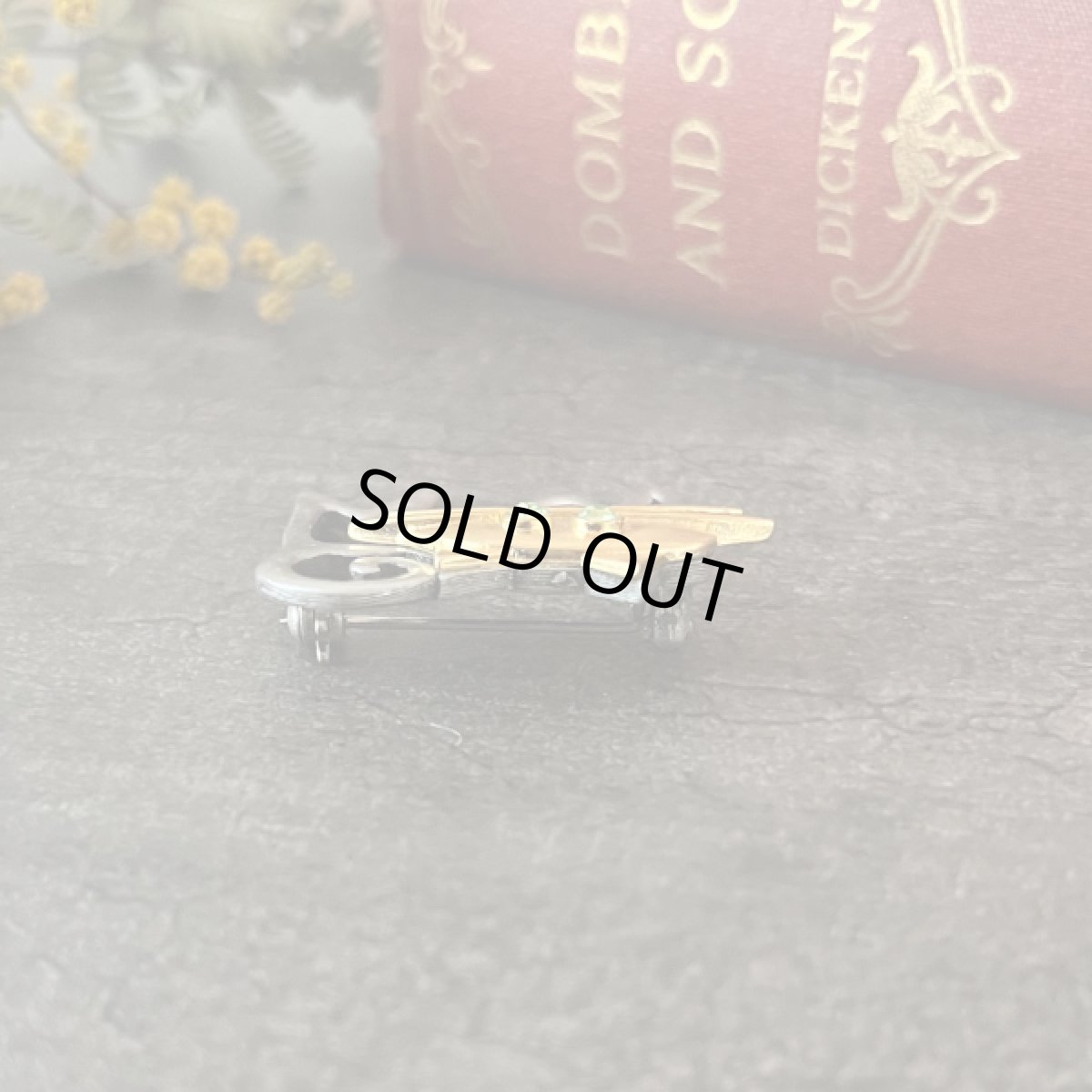 画像4: JJブランド グリーンアイ 猫ヴィンテージブローチ　ねこアクセサリー(Jonette Jewelry Co)ジェイジェイ (4)