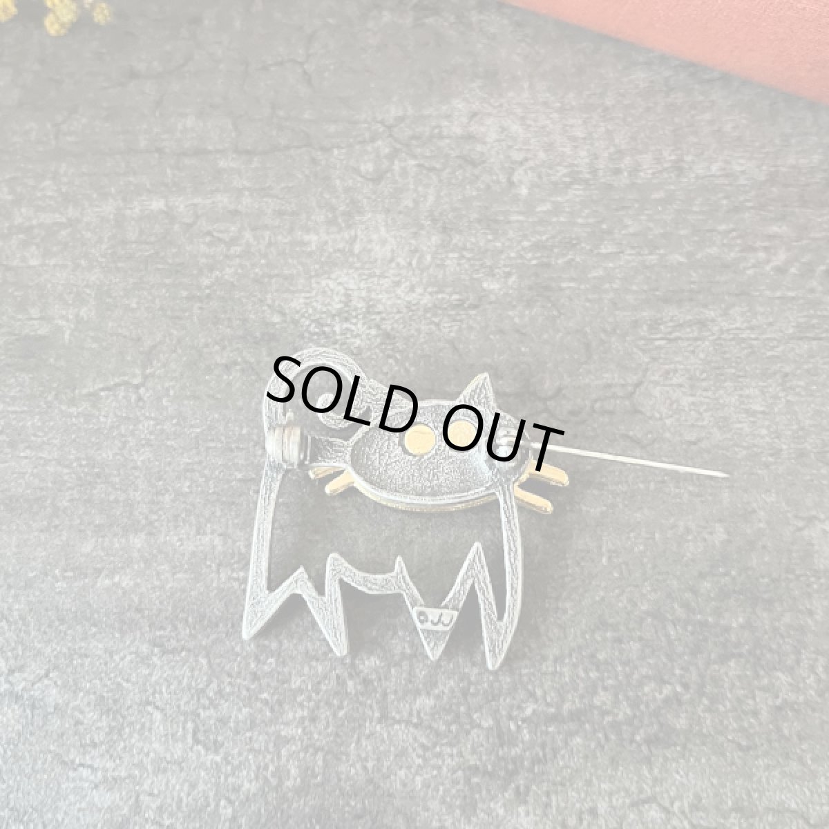 画像9: JJブランド グリーンアイ 猫ヴィンテージブローチ　ねこアクセサリー(Jonette Jewelry Co)ジェイジェイ (9)