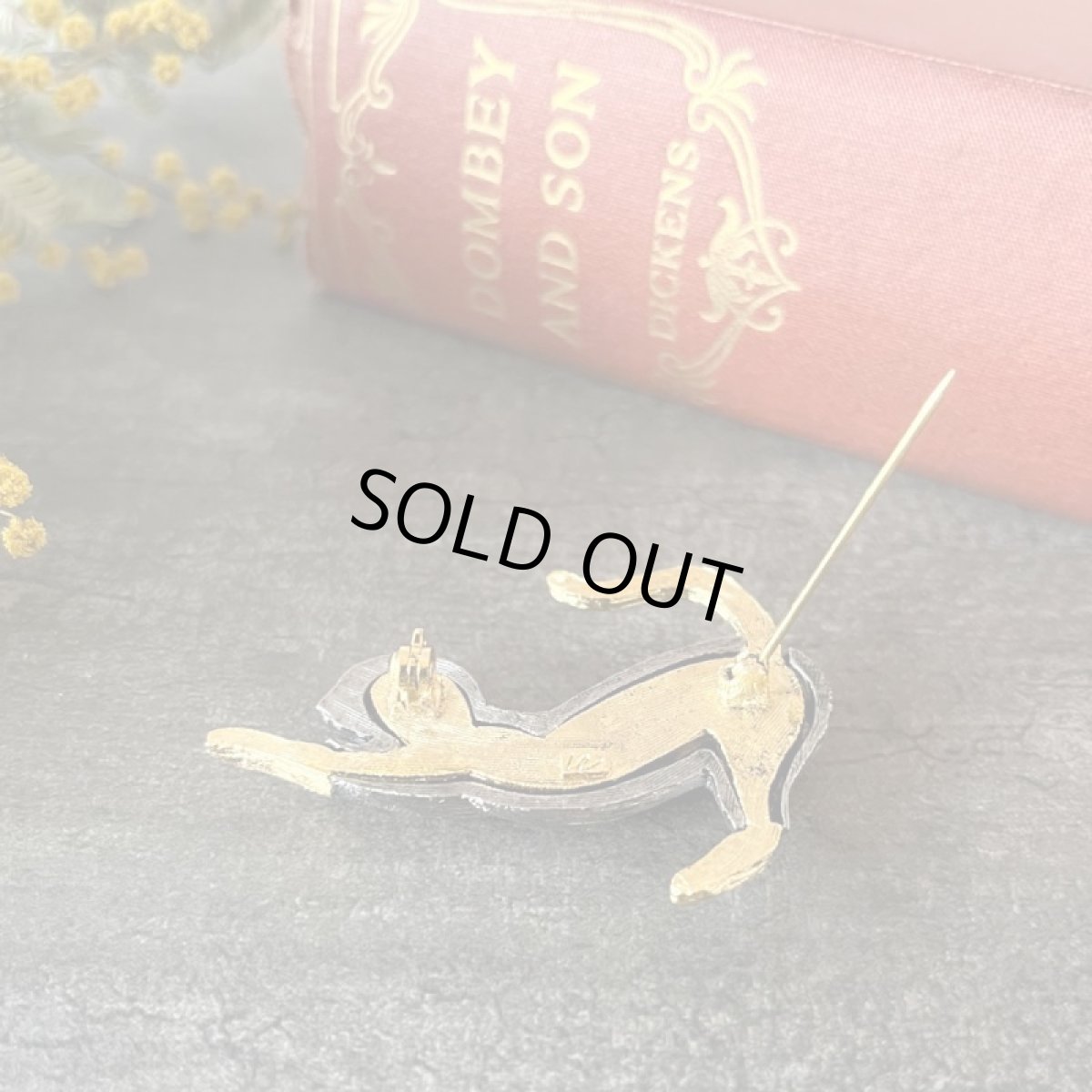 画像9: LCブランド 伸びする猫ヴィンテージブローチ ソックス (Liz Claiborne)リズクレイボーン (9)