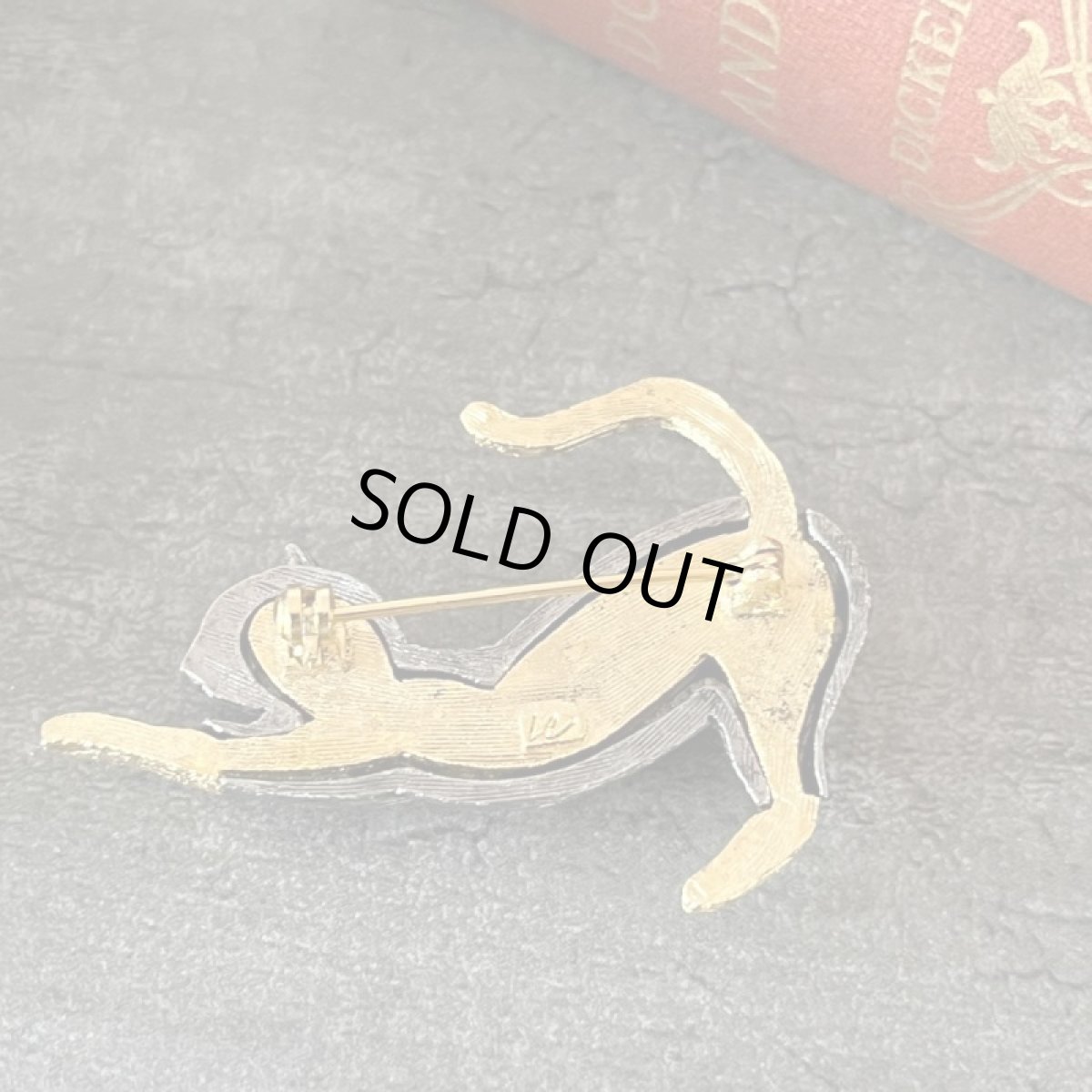 画像7: LCブランド 伸びする猫ヴィンテージブローチ ソックス (Liz Claiborne)リズクレイボーン (7)