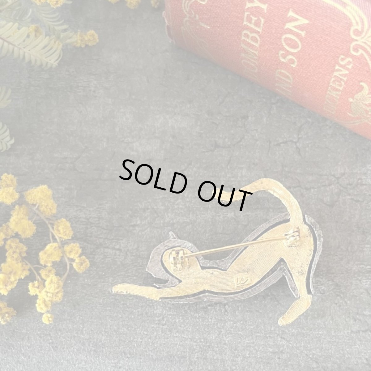 画像6: LCブランド 伸びする猫ヴィンテージブローチ ソックス (Liz Claiborne)リズクレイボーン (6)