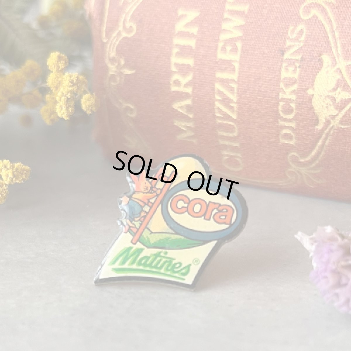 画像2: フランス ヴィンテージ ピンバッジ りす CORA Matires (2)