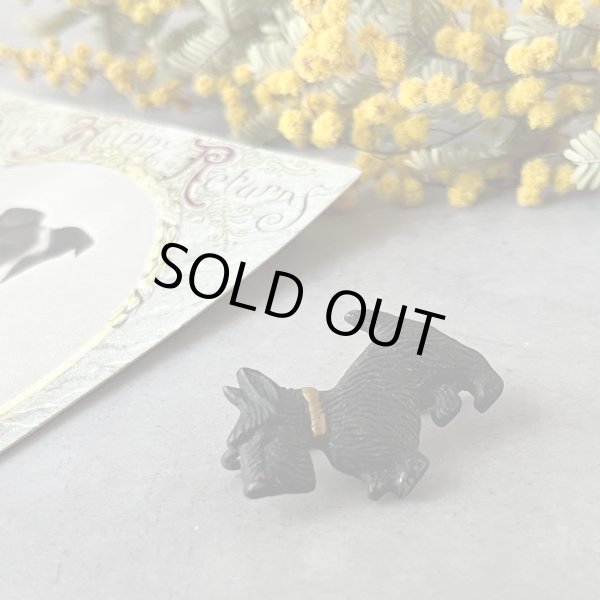 イギリス ヴィンテージ スコティッシュテリア犬ブローチ|アクトン