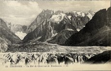 画像1: フランス アンティークポストカード CHAMONIX La Mer de Glace vue de Montenvers (1)