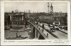 画像1: 英国 アンティークポストカード OLD LONDON London street (1)