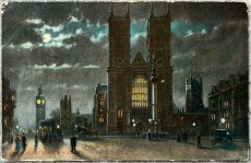 画像1: 英国 アンティークポストカード LONDON WESTMINSTER ABBEY (1)