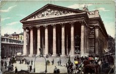 画像1: 英国 アンティークポストカード ROYAL EXCHANGE & BANK LONDON (1)