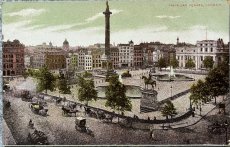 画像1: 英国 アンティークポストカード TRAFALGAR SQUARE, LONDON (1)