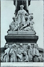 画像1: 英国 アンティークポストカード The Albert Memorial アルバート記念碑 ENGINEERING イギリスレトロはがき (1)