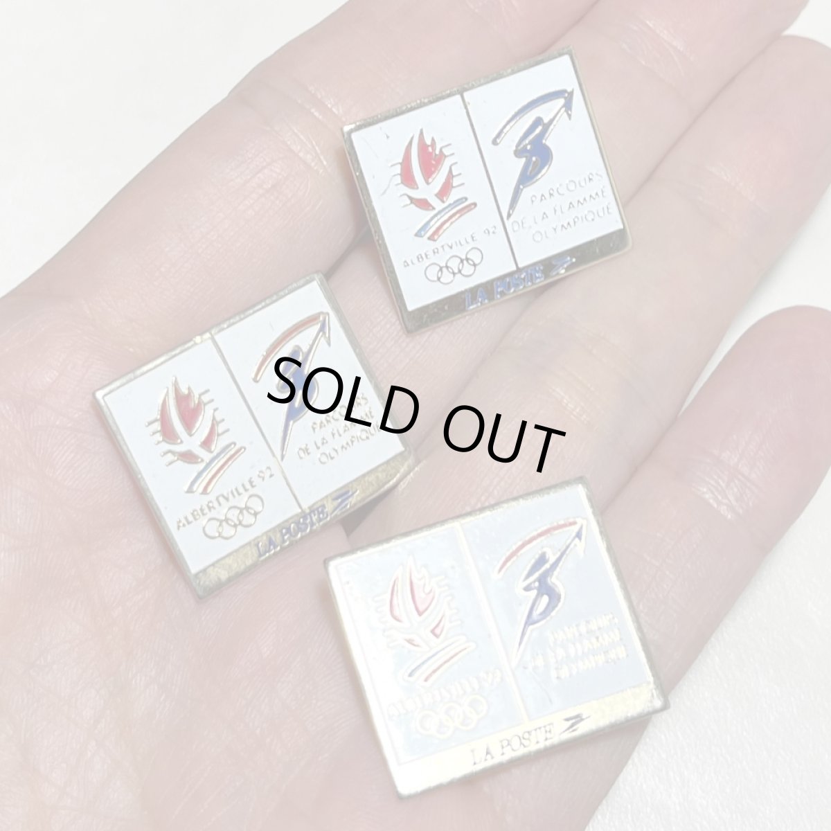 画像11: 3個セット フランス ヴィンテージ ピンバッジ ALBERTVILLE アルベールビル(フランス) ノベルティグッズ (11)