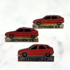 画像9: 3個セット フランス ヴィンテージ ピンバッジ CITROEN ZX シトロエン ノベルティグッズ (9)