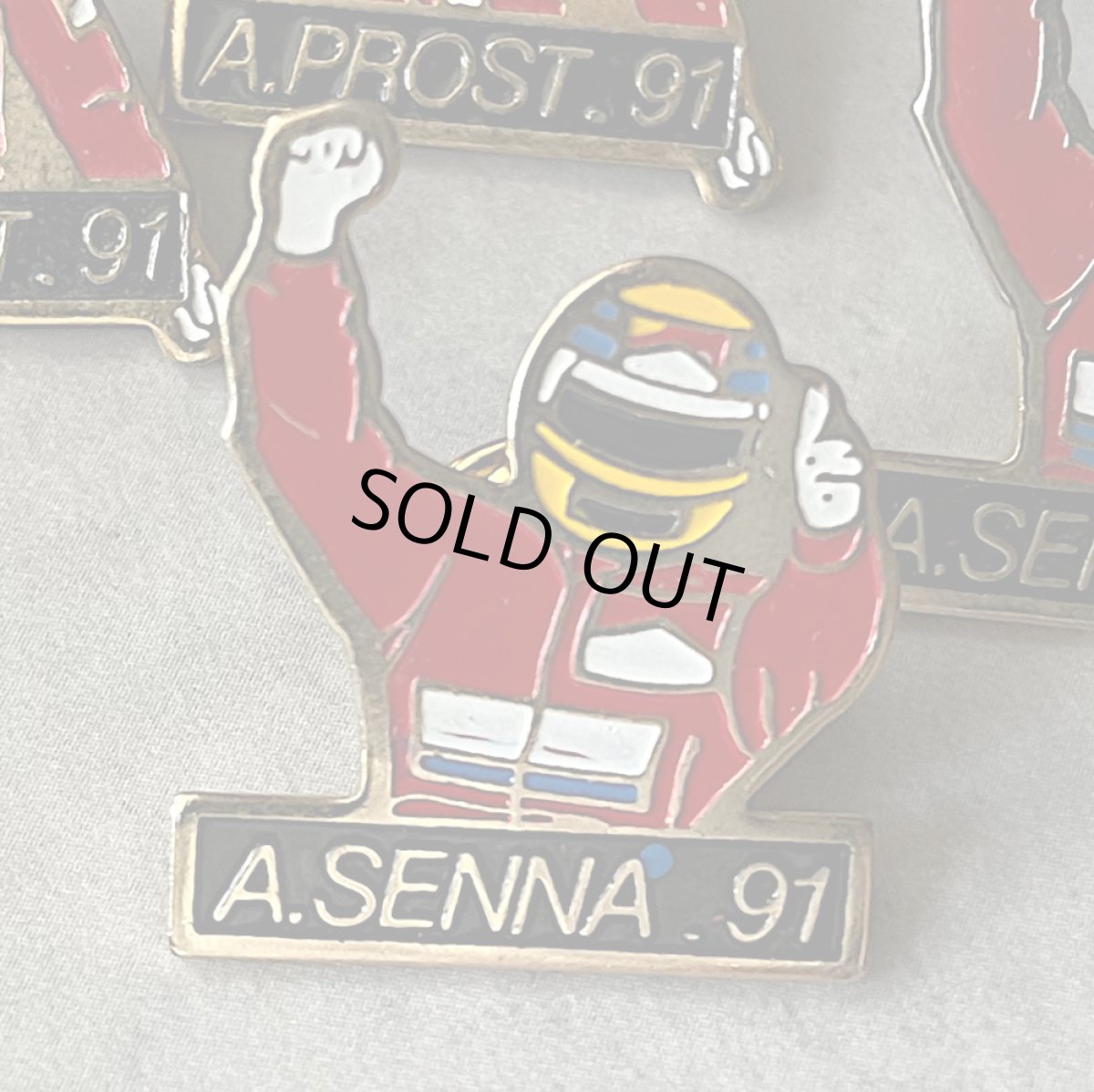 画像4: 8個セット フランス ヴィンテージ ピンバッジ G.BERGER91,J.ALESI91,A.SENNA91,APROST91 ノベルティグッズ (4)