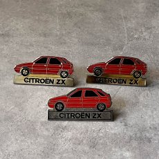 画像1: 3個セット フランス ヴィンテージ ピンバッジ CITROEN ZX シトロエン ノベルティグッズ (1)