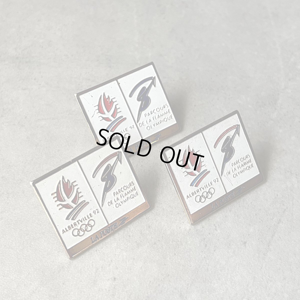 画像4: 3個セット フランス ヴィンテージ ピンバッジ ALBERTVILLE アルベールビル(フランス) ノベルティグッズ (4)