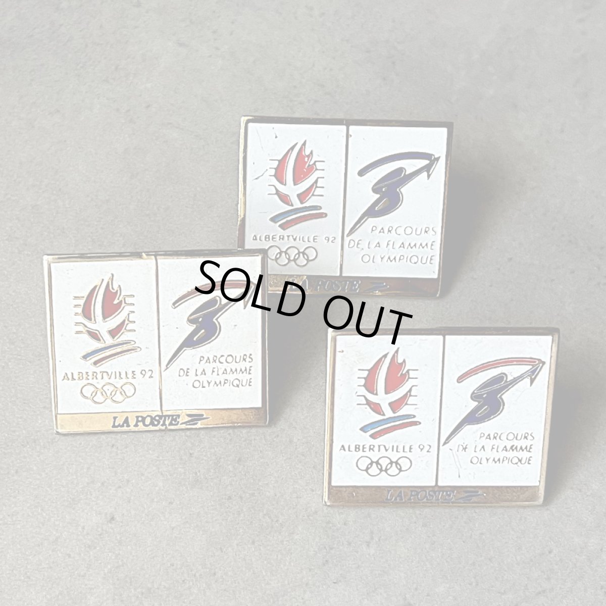 画像5: 3個セット フランス ヴィンテージ ピンバッジ ALBERTVILLE アルベールビル(フランス) ノベルティグッズ (5)