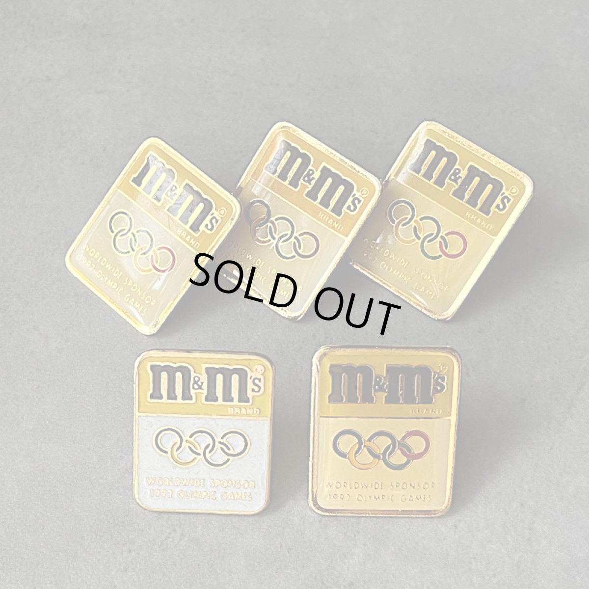 画像6: 5個セット フランス ヴィンテージ ピンバッジ M&Ms 1992 OLYMPIC GAMES オリンピックスポンサー ノベルティグッズ (6)