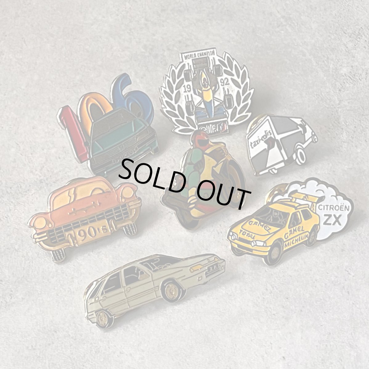 画像5: 7個セット フランス ヴィンテージ ピンバッジ CITROEN PEUGEOT など自動車 ノベルティグッズ (5)