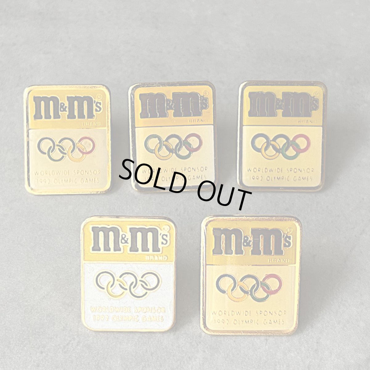 画像3: 5個セット フランス ヴィンテージ ピンバッジ M&Ms 1992 OLYMPIC GAMES オリンピックスポンサー ノベルティグッズ (3)