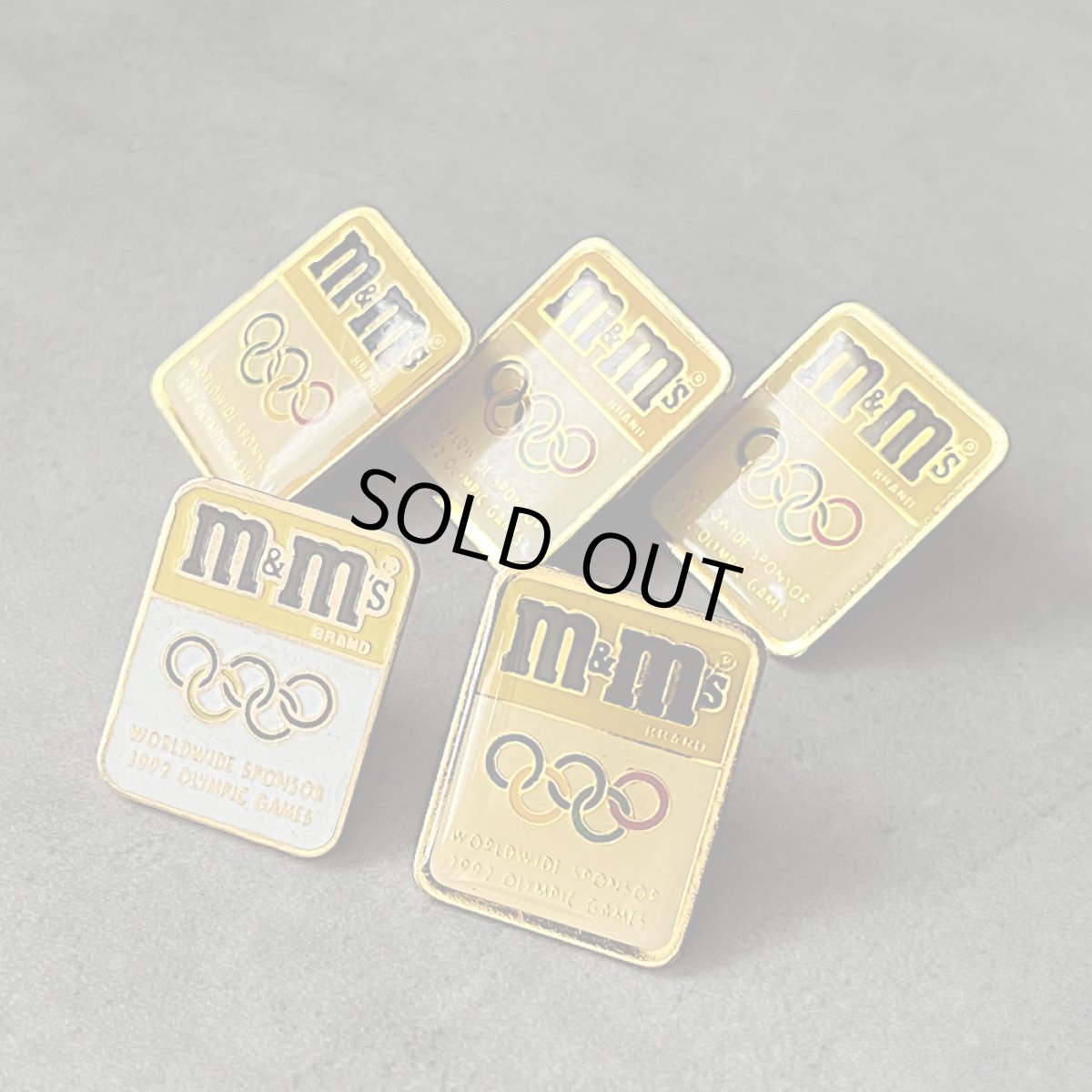 画像5: 5個セット フランス ヴィンテージ ピンバッジ M&Ms 1992 OLYMPIC GAMES オリンピックスポンサー ノベルティグッズ (5)