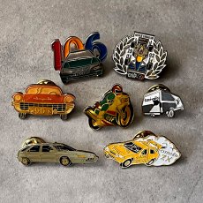 画像6: 7個セット フランス ヴィンテージ ピンバッジ CITROEN PEUGEOT など自動車 ノベルティグッズ (6)