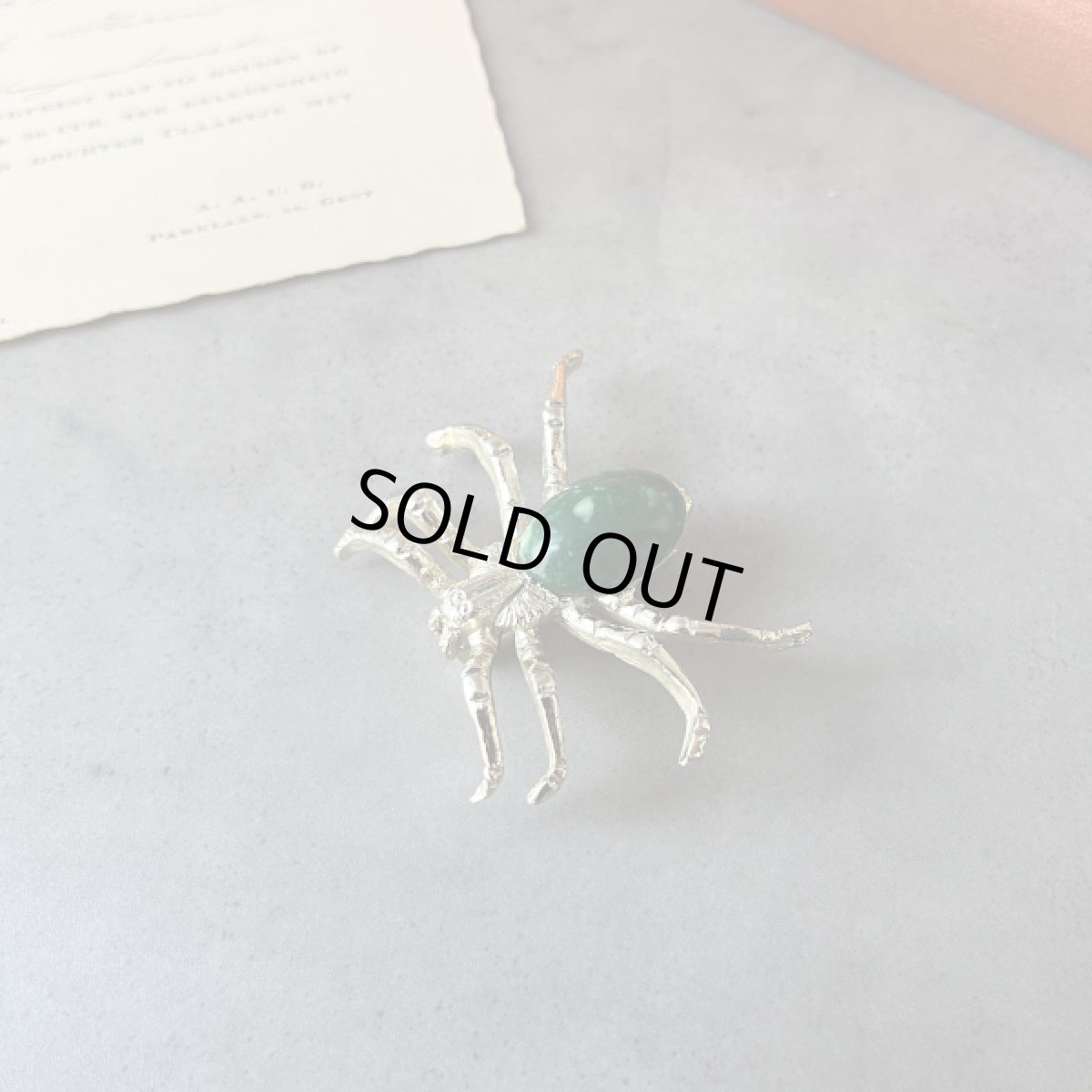 画像4: 英国ヴィンテージブローチ 蜘蛛  (4)