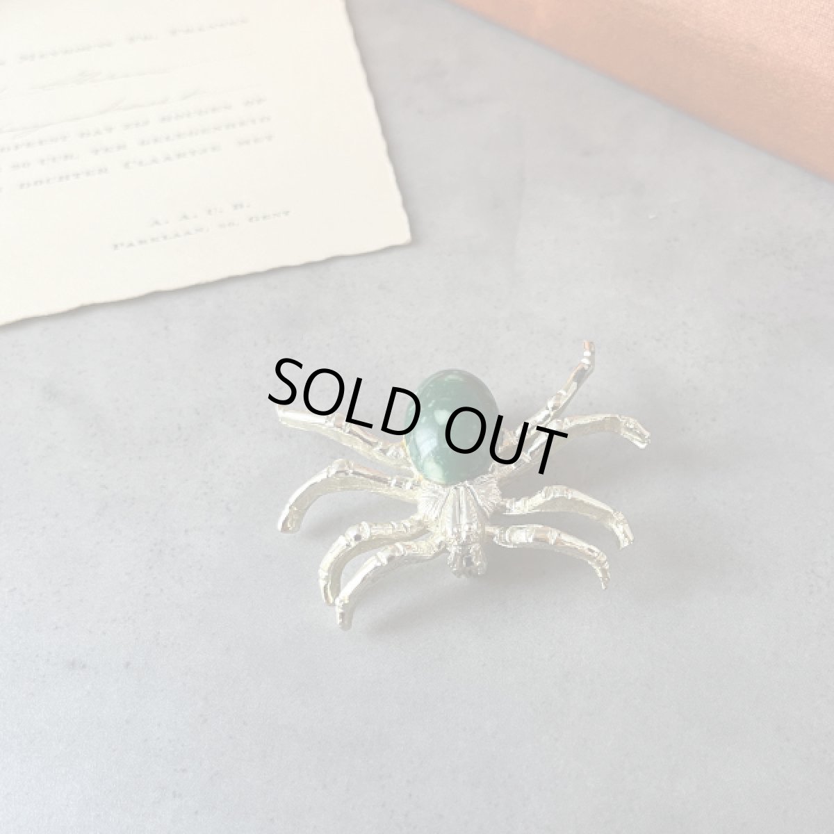 画像3: 英国ヴィンテージブローチ 蜘蛛  (3)