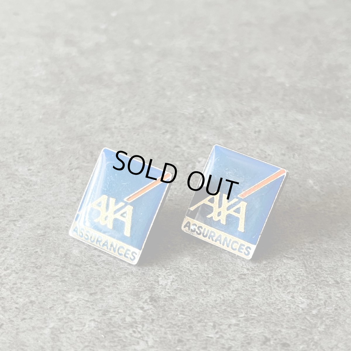 画像3: 2個セット フランス ヴィンテージ ピンバッジ AXA ASSURANCES アクサ ノベルティグッズ (3)