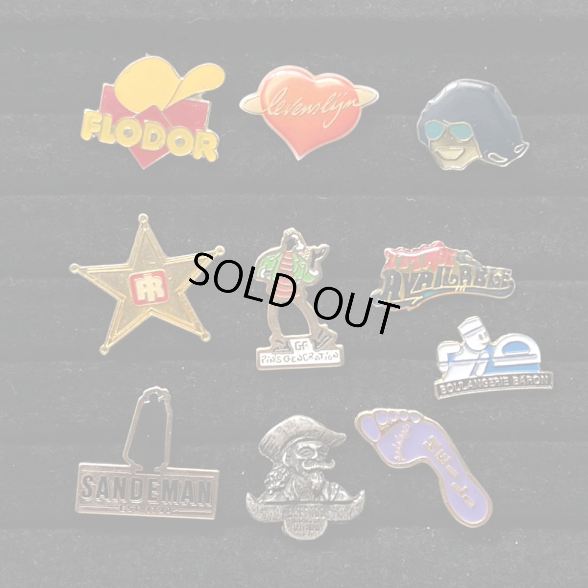 画像5: 10個セット フランス ヴィンテージ ピンバッジ SNDEMAN FLODOR HEILI (5)