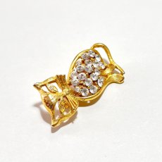 画像8: アメリカ 1950-1970年代 猫ブローチ オープンワークのキャット CAT Brooch アンティークブローチ (8)