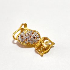 画像9: アメリカ 1950-1970年代 猫ブローチ オープンワークのキャット CAT Brooch アンティークブローチ (9)