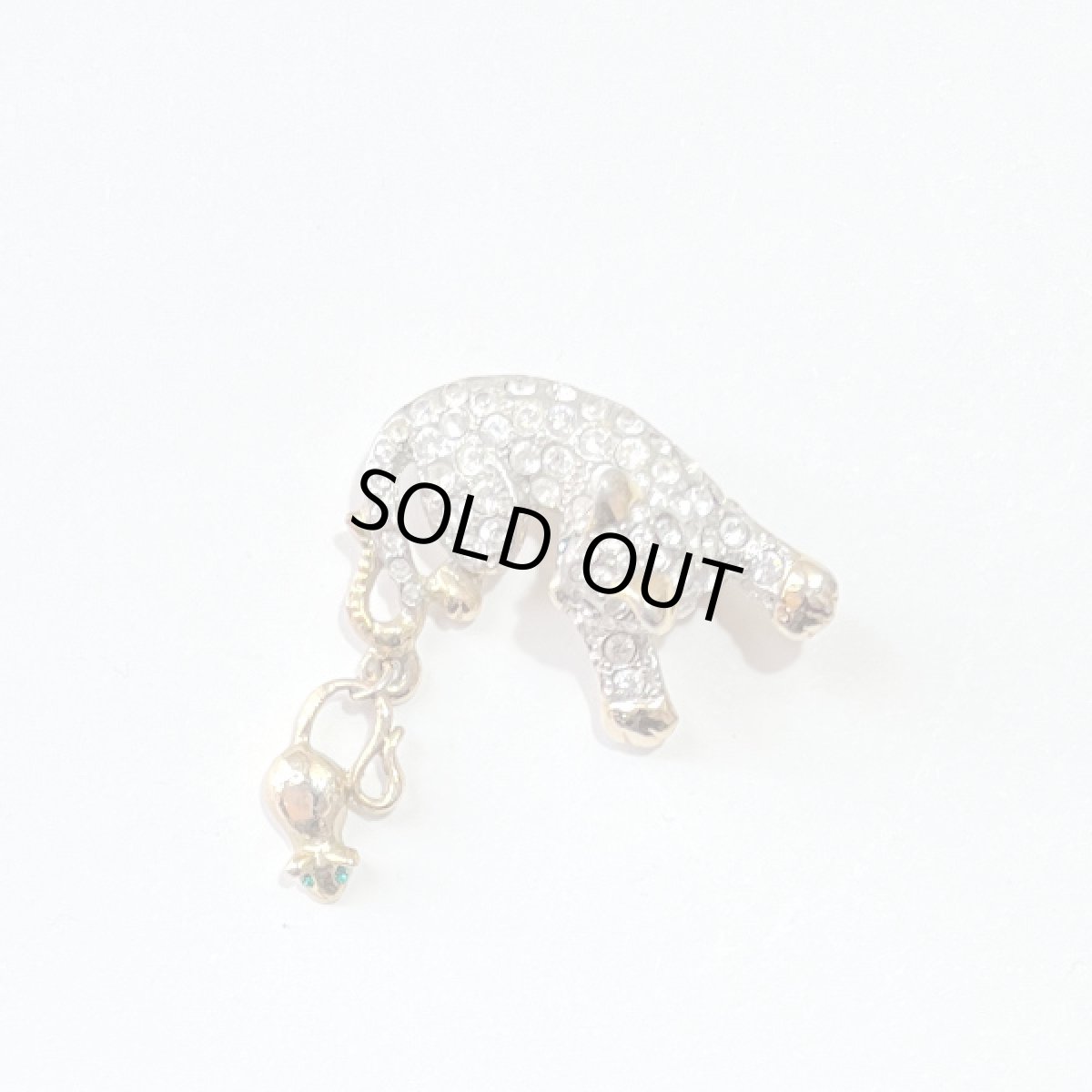 画像13: アメリカ 1950-1970年代 猫とネズミの楽しい物語が詰まった特別なブローチ 揺れるネズミ 猫ブローチ キャットアクセサリー CAT Brooch アンティークブローチ (13)