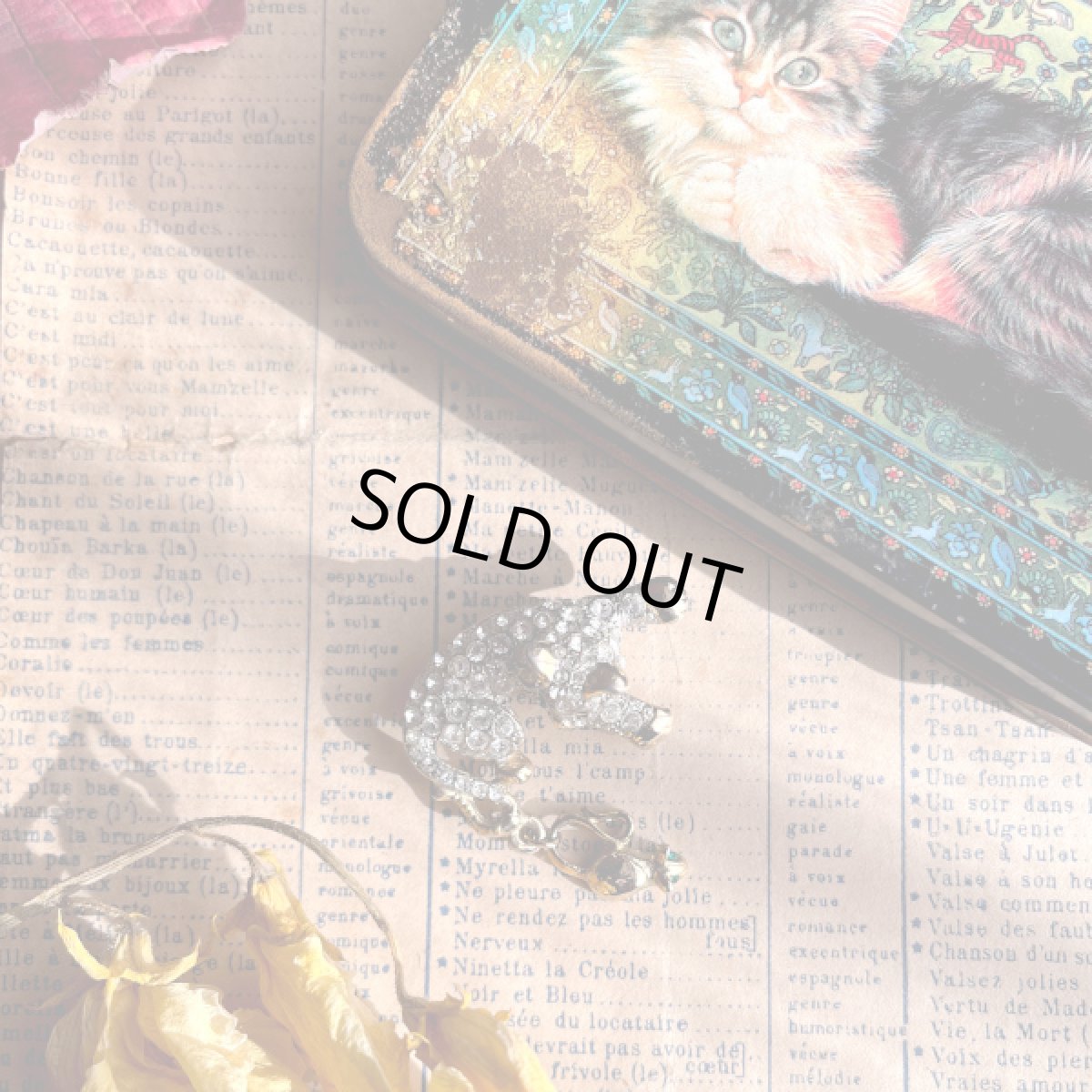 画像9: アメリカ 1950-1970年代 猫とネズミの楽しい物語が詰まった特別なブローチ 揺れるネズミ 猫ブローチ キャットアクセサリー CAT Brooch アンティークブローチ (9)