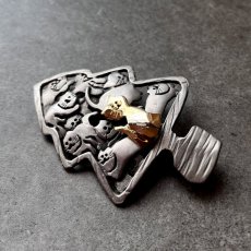 画像10: ULTRACRAFT 1970年代 ウルトラクラフト 猫のクリスマスツリーブローチ キャットアクセサリー CAT Brooch アンティークブローチ (10)