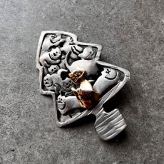 画像5: ULTRACRAFT 1970年代 ウルトラクラフト 猫のクリスマスツリーブローチ キャットアクセサリー CAT Brooch アンティークブローチ (5)