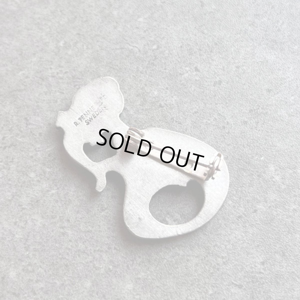 画像7: スウェーデン 刻印SWEDEN R.TENNESMED マーメイド人魚ジュエリー ヴィンテージピューター製ブローチ (7)