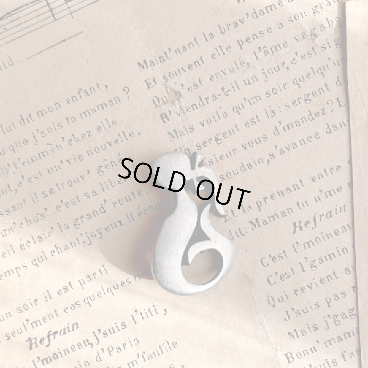 画像8: スウェーデン 刻印SWEDEN R.TENNESMED マーメイド人魚ジュエリー ヴィンテージピューター製ブローチ (8)