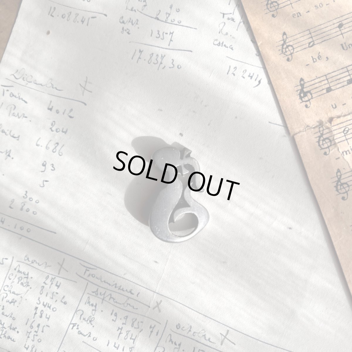 画像9: スウェーデン 刻印SWEDEN R.TENNESMED マーメイド人魚ジュエリー ヴィンテージピューター製ブローチ (9)