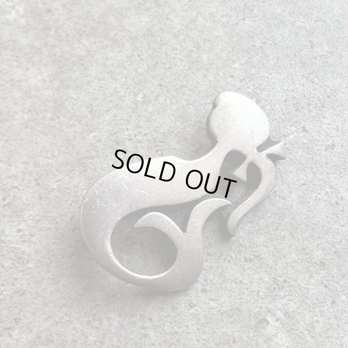 画像4: スウェーデン 刻印SWEDEN R.TENNESMED マーメイド人魚ジュエリー ヴィンテージピューター製ブローチ (4)