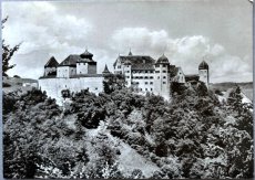 画像1: ドイツ ハルブルク城(ハーバーグ城) ドイツ古城 Schloss Harburg B/W 白黒 アンティークポストカード RE0009 (1)