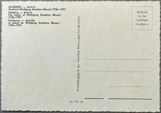 画像2: オーストリア SALZBURG Austria モーツアルト像 アンティークポストカード レトロはがき RE0128 (2)