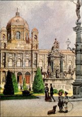 画像1: オーストリア WIEN KUNSTHISTORISCHES MUSEUM(ウィーン) 美術史美術館 アンティークポストカード RE0105 (1)