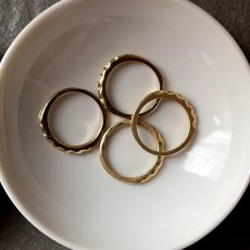画像5: 【在庫2】スウェーデン指輪1970-1999年 ヴィンテージリング「黄金のさざ波」Sweden 北欧雑貨 北欧ジュエリー 10.5号 (5)